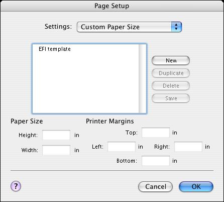 PRINTING FROM MAC OS X 18 Defining custom page sizes from Mac OS X With custom page sizes, you define page dimensions and margins.