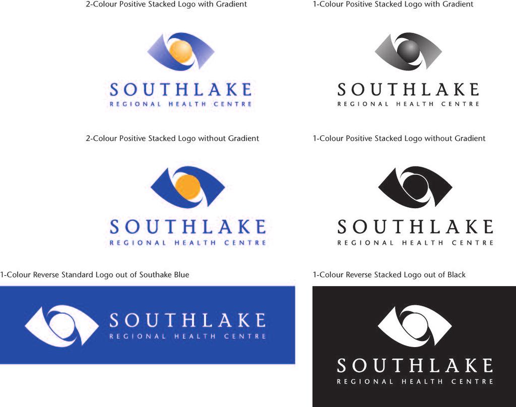 2.2 Logo Variations (Stacked and Reverse) Stacked Alternate stacked versions of the Southlake logos have been created for use in extreme applications where standard logos will not fit the shape of