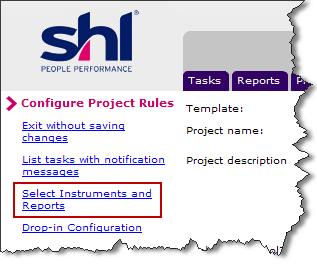 Step 4: Click on the Create new project button. This will create the project for you in the system and take you to the Configure Project Rules page.