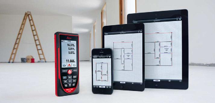 Leica DISTO sketch App Take your office to the construction site The smart App "Leica DISTO sketch" is the ideal link between the Leica DISTO with Bluetooth Smart and a smartphone or a tablet.
