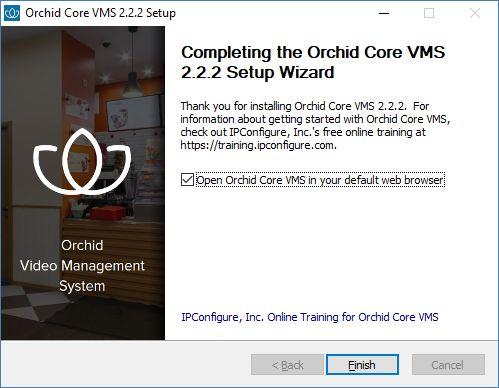 Orchid Core VMS Installation Guide v2.2.2 9 10.