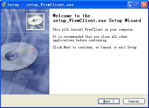 Page: 3 Installing the program The viewclient program is on the CD supplied with the DVR. To install it you must double click on SETUP VIEWCLIENT and follow the installation steps.