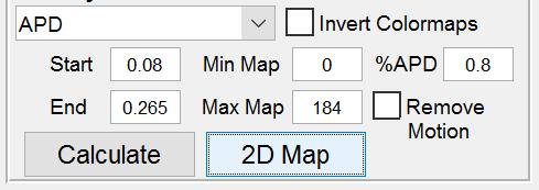 After pressing Calculate, you can click 2D Map.