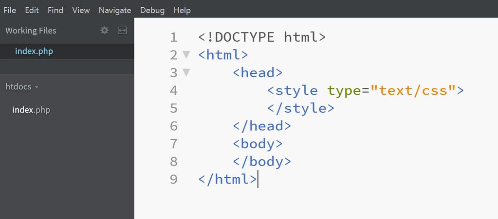 Creating your php Website From here, right click and create a new file called index.php and put in the following content: As you can see, our php file looks exactly like a html file.