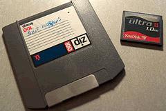 Zip Drive or Superdisks Are very similar to floppy disks. Again they are plastic discs coated with magnetic material. The difference between them is that zip disks can store much more.