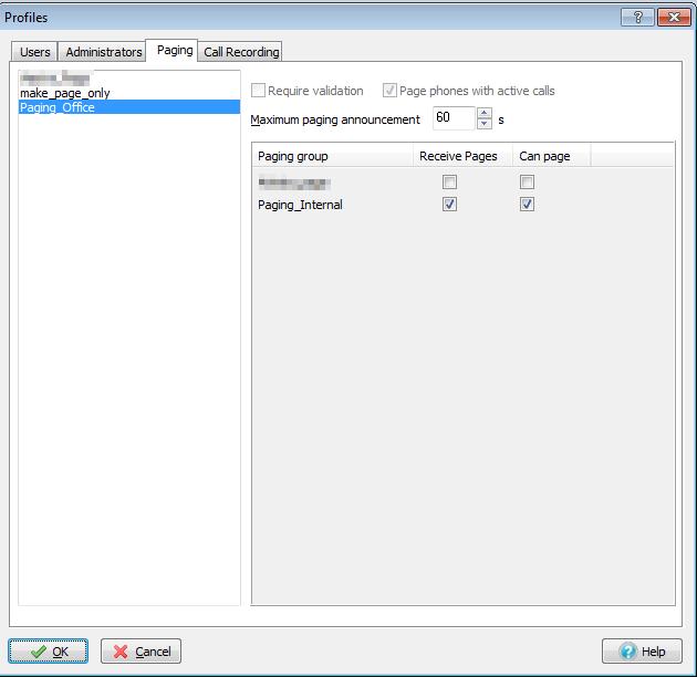 7.2 MX User Configuration for Paging User In the MX Administrator under Configure Users.