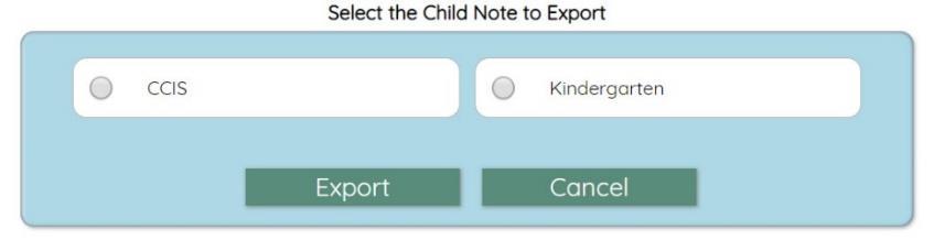 detailed document on Caregivers can be accessed by using the advanced export from the child or application list.