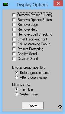 PageGate GUI Client Message field of the GUI Client. By enabling this option, the GUI Client will automatically spellcheck any messages typed. This option requires MS Word to be installed.