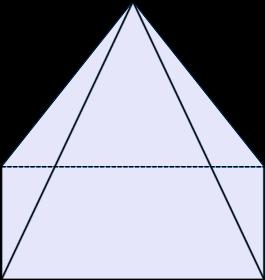 Volume of a triangular pyramid with base edges of 8 in, base