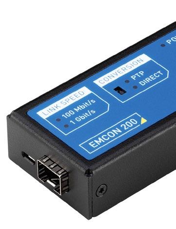 Ethernet media converter EMCON 200 is an Ethernet media converter used for connecting optical fiber and twisted pair copper Ethernet networks.