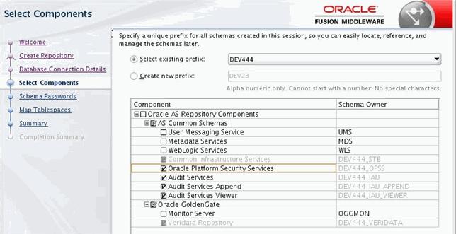 Upgrade Utilities 2.2.1.2 Creating Schema for a 12.1.3 Compact Domain SQL Server to 12.2.1 Upgrade For upgrading to version 12.2.1, SQL Server you should run RCU to create the Oracle Platform Security Services (OPSS) schema using the same prefix which was used for 12.