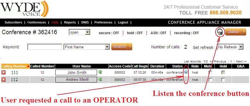 49 Operator Conferences Operator conferences and call flows are designed to administrate the conferences and assist the users in case of any problems.