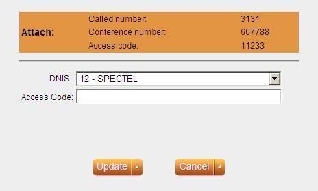 54 The icon in User Name column can be used to attach the selected user to a different conference.