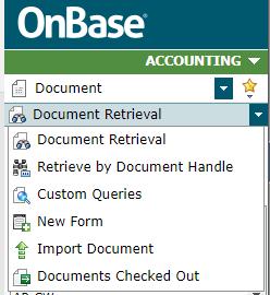 looking up information in OnBase.