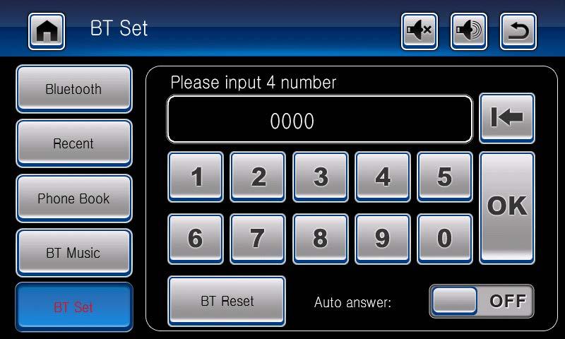 4. Bluetooth music Screen Mirroring Tap Phone Link on the menu screen to enter screen mirroring mode.