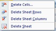 Add a row: when you need to add a new row in a worksheet In this case select the cell group in the Home tab, and Add the needed