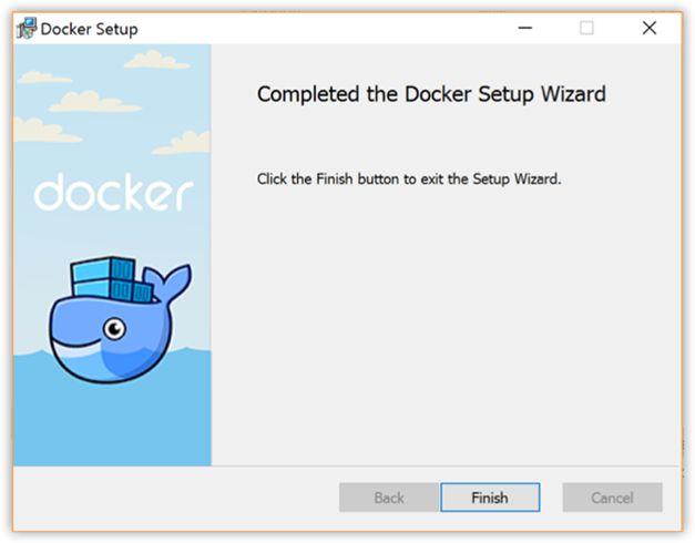 Docker Windows Installation For Windows 10: https://docs.docker.com/docker-for-windows/install/ 1. Download the installer.exe from the website and run it 2.