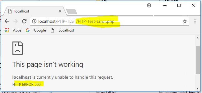 php and place it in directory C:\Inetpub\wwwrooot\PHP-Test\, It should contain the code