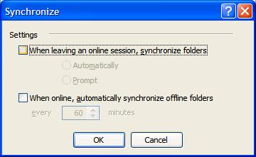 17 36. Click the Synchronize... button. Result: The "Synchronize" dialog opens. 37.