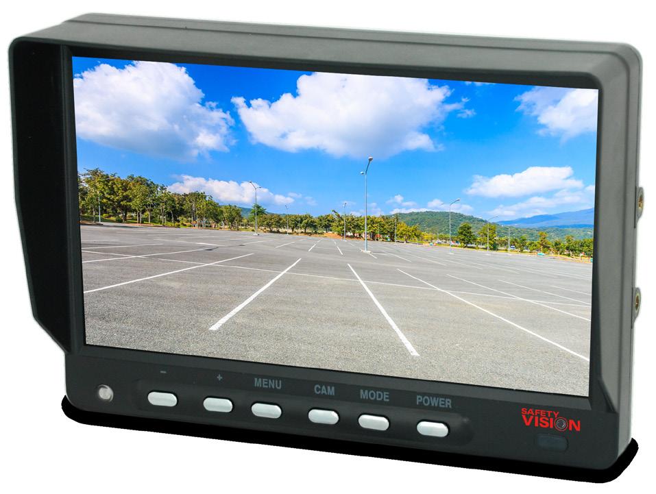 Police 711 Backup Integration Monitor Hi-Res Sharp Display Built-In Speaker Mirror Image Parking Assistance FEATURES: RECOMMENDED FOR SOLUTIONS UP TO 2 CAMERAS HI-RES DISPLAY - Provides sharp & clear