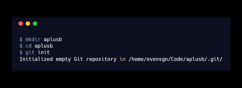 Getting a Git Repository Turn a local directory into a git