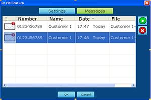 Call redirection 19 CHECKING MESSAGES: Within the Messages tab at the top