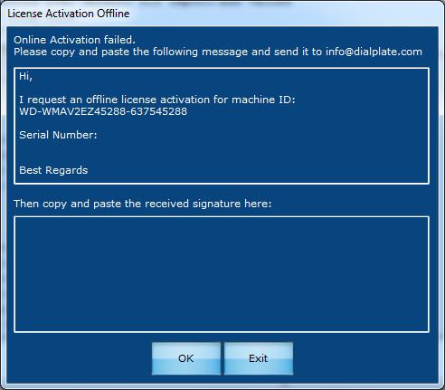 Install 5 If something goes wrong an offline activation window automatically appears.
