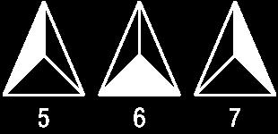 The pattern consists of triangles with one-third shaded.