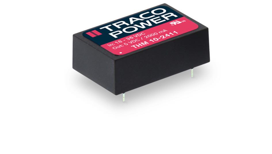 DC/DC Converter Wide 2:1 input voltage 10 W DC/DC converter in a compact DIP-24 plastic case I/O isolation 5000 VACrms rated for 250 VACrms working voltage Certification according to IEC/EN/ES