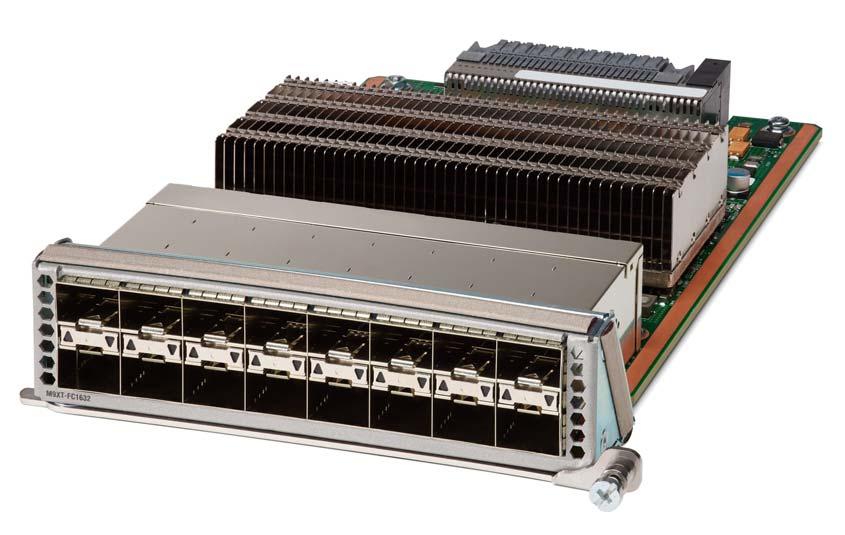The IBM Storage Networking SAN32C-6 switch also provides outstanding flexibility through a unique port expansion module (Figure 2) that provides a robust cost-effective, field swappable, port upgrade
