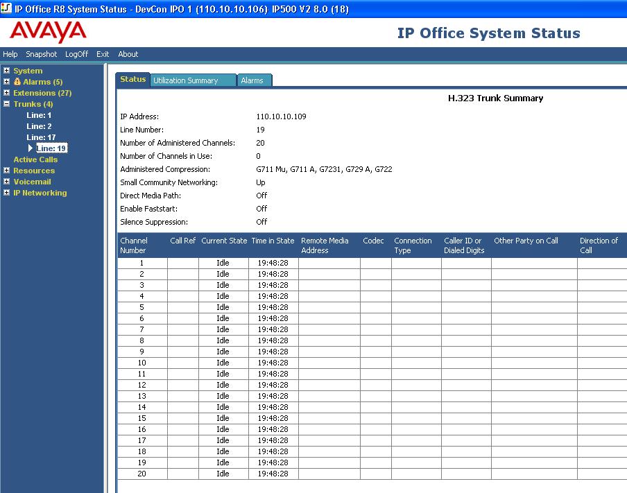 From a PC running the Avaya IP Office System Status application, select Start Programs IP Office System Status to launch the application.