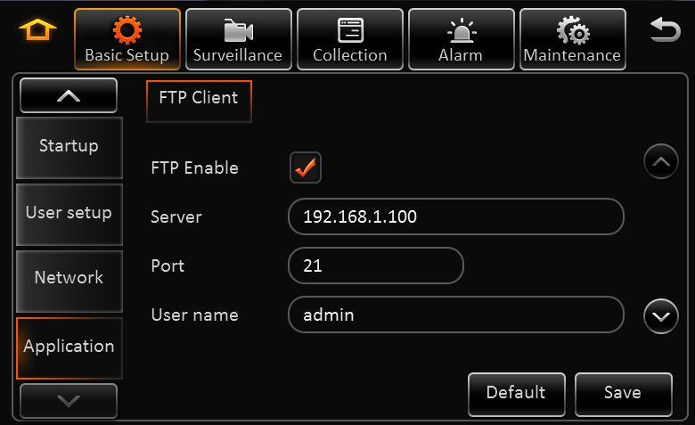 Server: To run FTP server address.