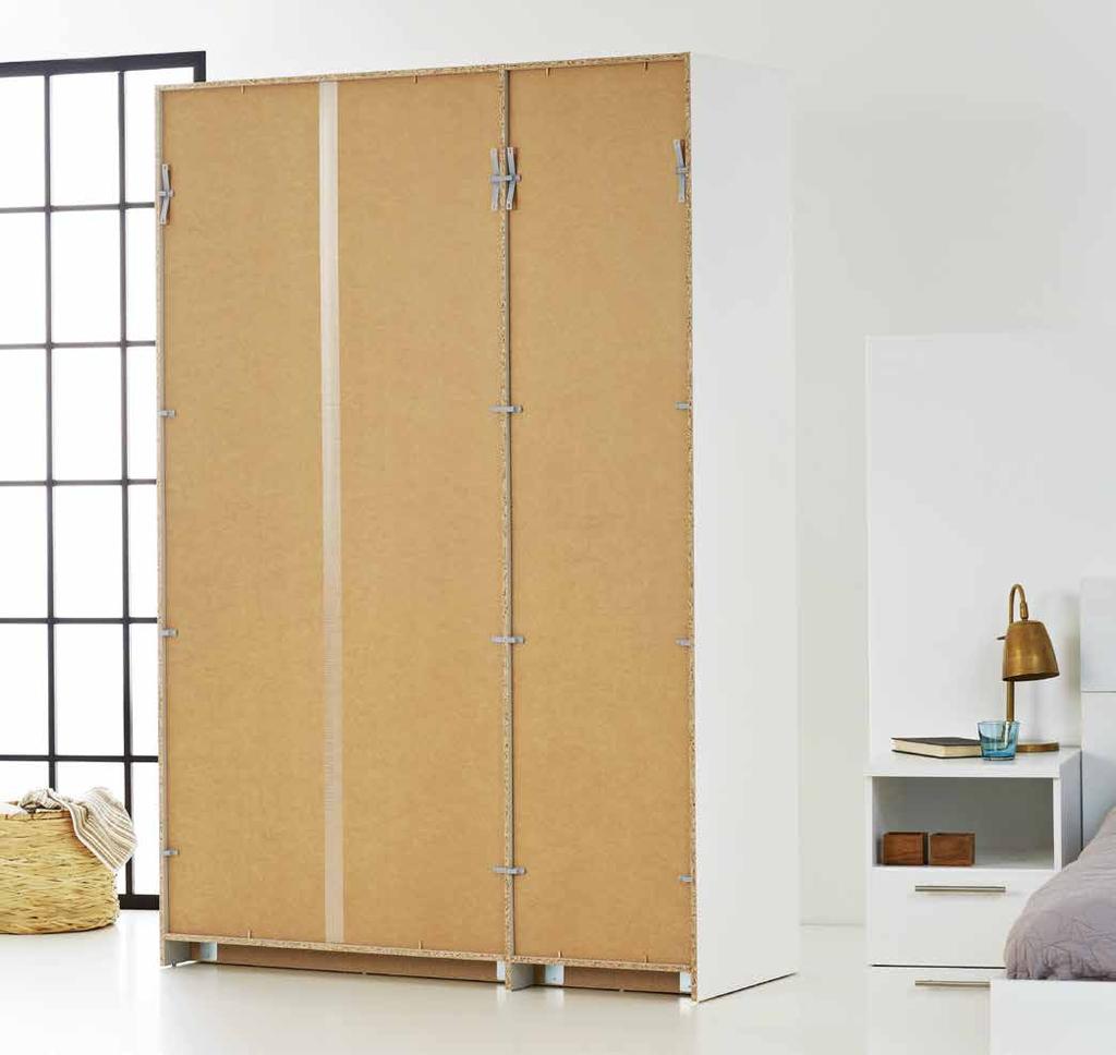 About the unique SmartMount bracket With Tvilum s recently developed SmartMount assembly bracket, you can now assemble your wardrobe in your chosen location instead of having to move a heavy wardrobe