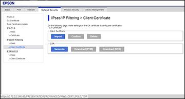 Parent topic: Configuring IPsec/IP Filtering Configuring SNMPv3 Protocol Settings If your product