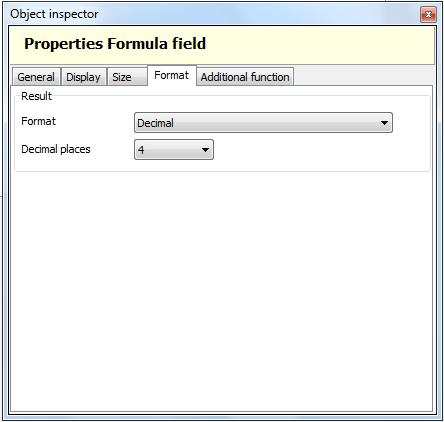 In order to record prices, dimensions and the like precisely, configure decimal fields with four decimal places.