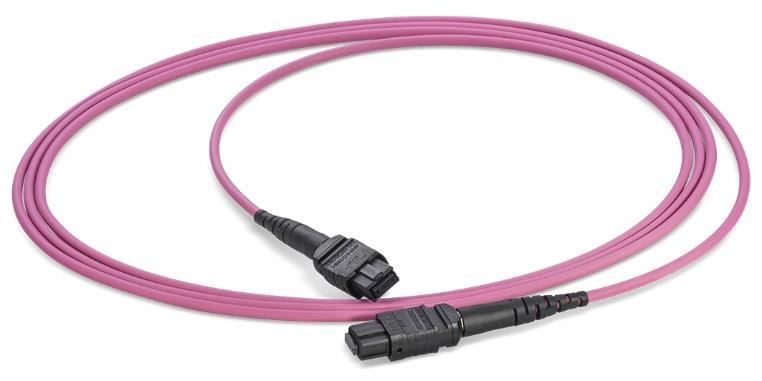 PreCONNECT OCTO SR4 OM4 Patchcord M U L T I M O D E OFNR Riser and OFNP Plenum rated Microunit Interconnect Cables 8 OM4