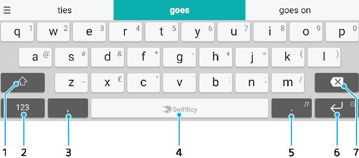 Typing text On-Screen Keyboards There are a number of pre-installed text entry providers on your device. The default text entry provider may depend on the regional or language settings you use.