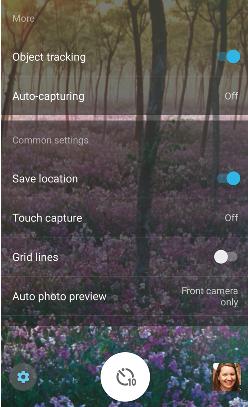 Available settings depend on the capturing mode selected. To view, share, or edit photos and videos 1 When using the camera, tap the thumbnail to open a photo or video.