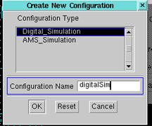 Select "Digital Simulation" and enter the name "digitalsim".