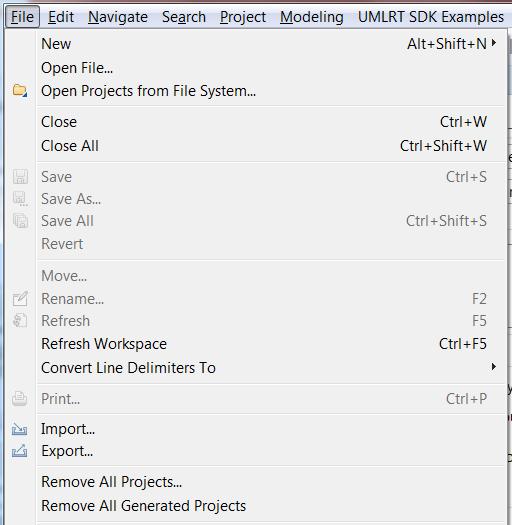 default projects under source control and projects stored outside the workspace folder will not be deleted The command Remove All Generated