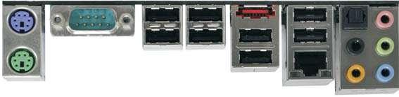 1.4 I/O Panel 1 2 3 4 5 6 7 8 9 15 14 13 12 11 10 1 PS/2 Mouse Port (Green) 9 Microphone (Pink) 2 USB 2.0 Ports (USB1213) 10 USB 2.