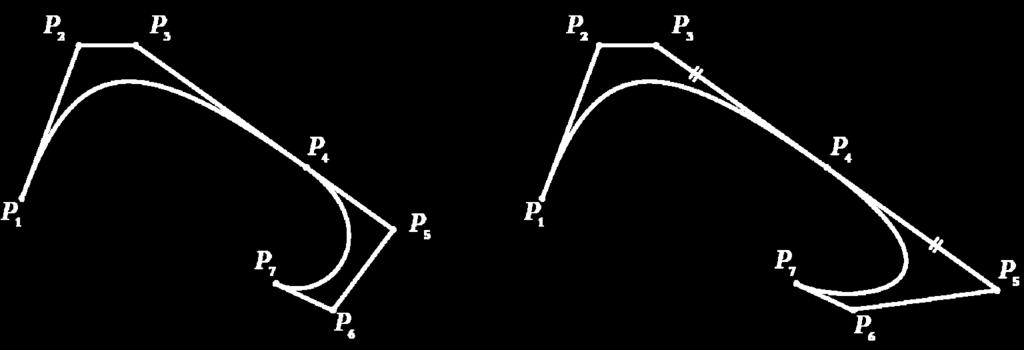 Joining two Bézier curves Bézier curve segments can be combined to