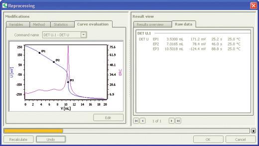 Endpoint not recognized correctly? tiamo TM can help here as well. Just have the curve re-evaluated.
