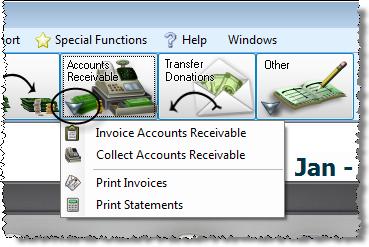 All the information you enter in the Accounting module can be backed up onto a hard drive, network drive, or removable media (such as a flash drive, etc.