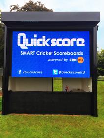 07 Quickscore Testimonials Stowe School James Knott, Head of Cricket at Stowe School We have been using a Quickscore scoreboard on our main square for over two years now and are very satisfied with