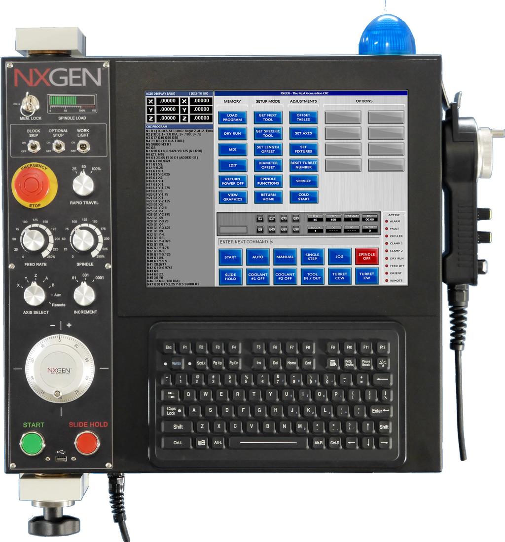 NEW TOUCHSCREEN PENDANT In addition to the Control, the NXGEN package comes with a