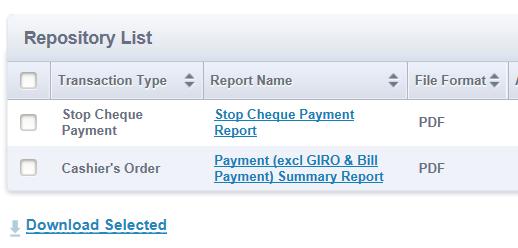 Creating and downloading payment reports 1 To create a report, click on Tools > Create reports