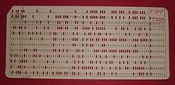 Why do we talk about a loom? With Jacquard loom, if you want to switch to a different pattern, you simply change the punched cards.