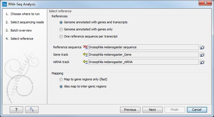 Expression Analysis with the Advanced RNA-Seq Plugin 7 3. In the next wizard window review the batch units and click Next.
