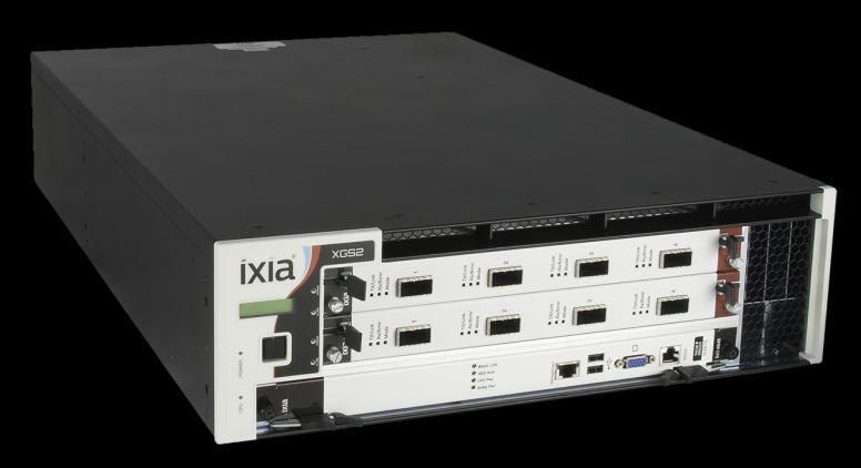 The 2-slot XGS2 chassis platform provides highly flexible and portable chassis that powers load modules and test applications to create an Ixia test system.